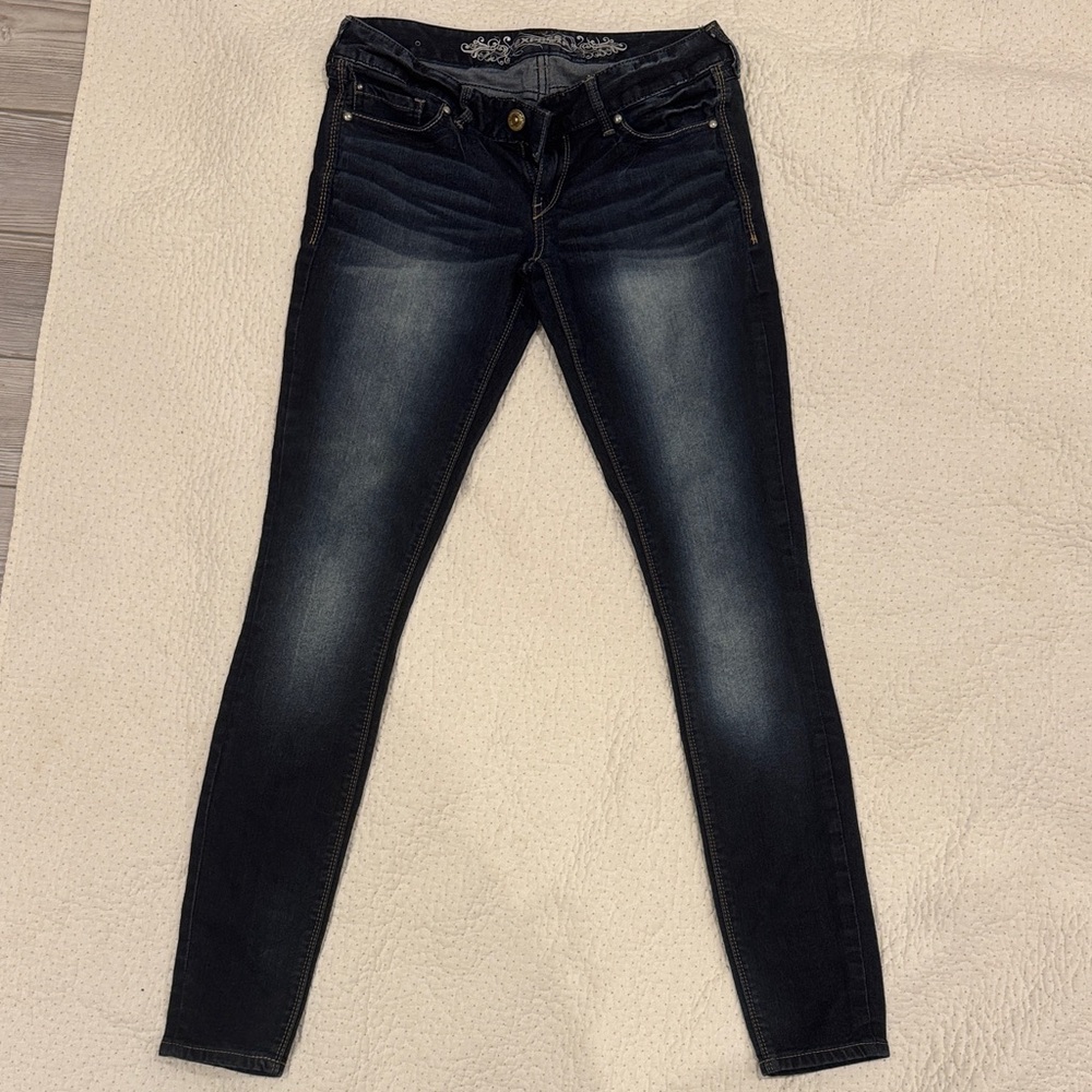 Express Midnight Blue Skinny Jeans